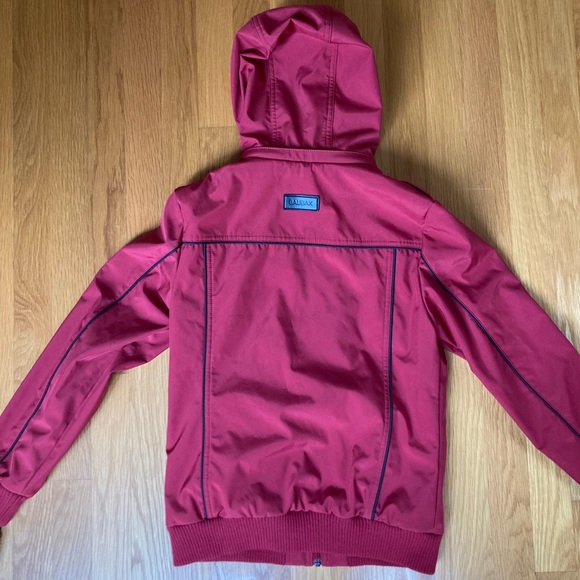 NEW W/ TAGS BauBax Women's Red Bomber Travel Jacket - Picture 8 of 11